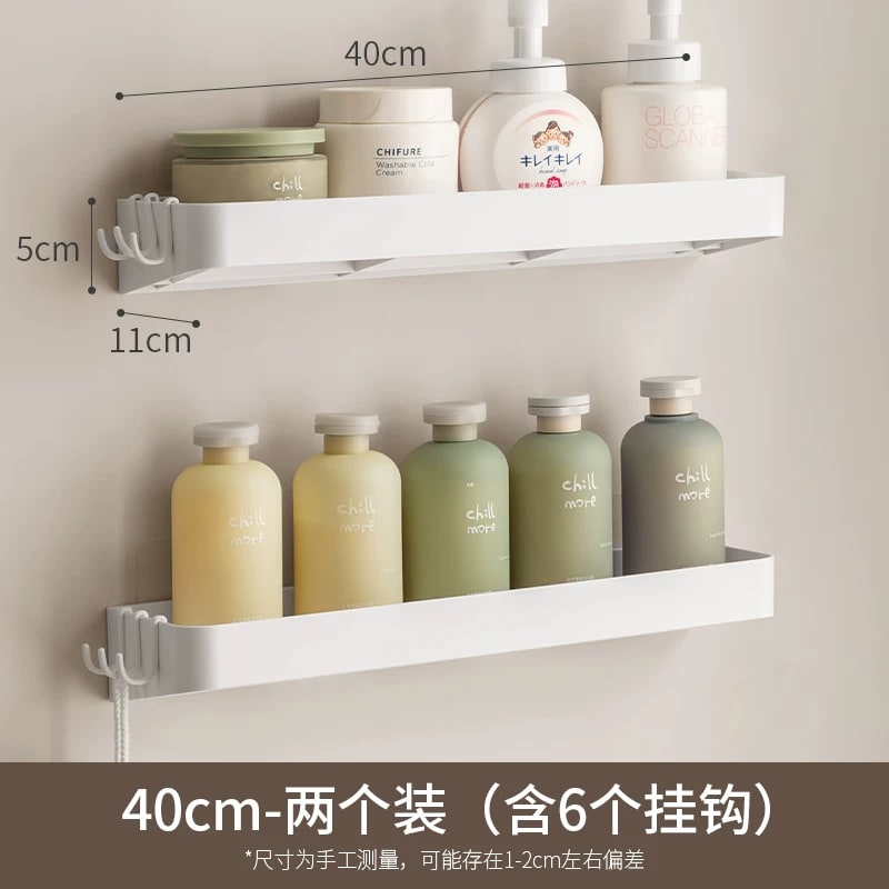 No-Drill Wall-Mounted Bathroom Corner Shelf photo 5