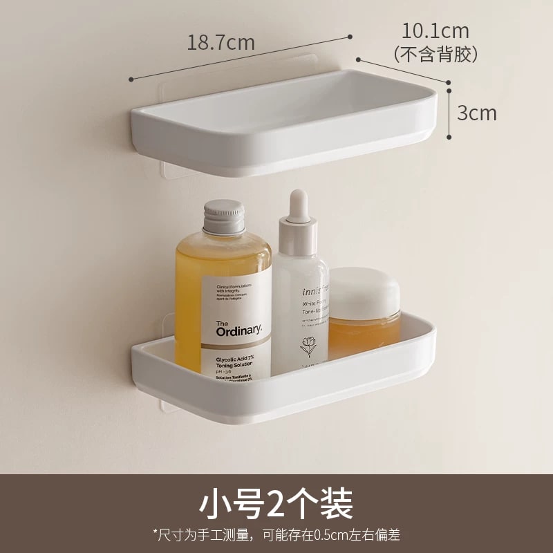 No-Drill Wall-Mounted Bathroom Corner Shelf photo 3