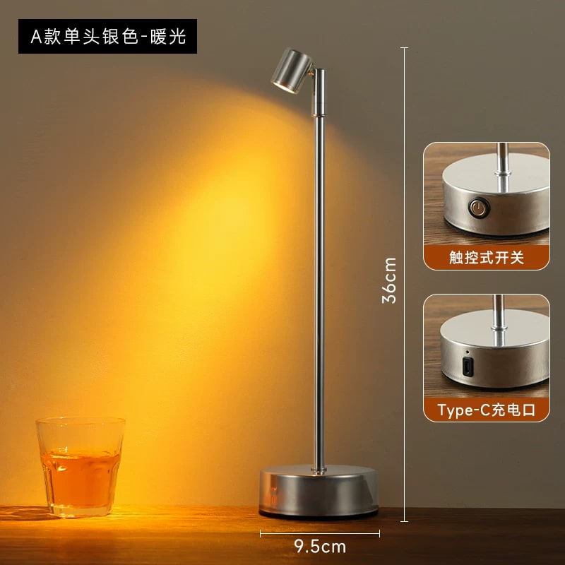 Cordless Rechargeable LED Spot Table Lamp