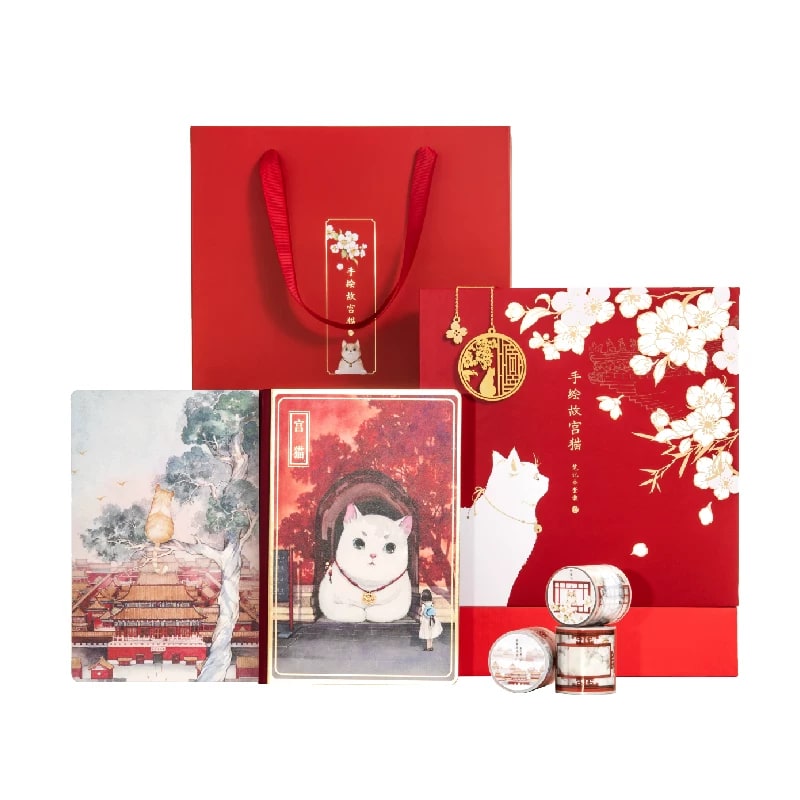 Palace Cat Illustrated Notebook Stationery Gift Set — All products on G+ Market