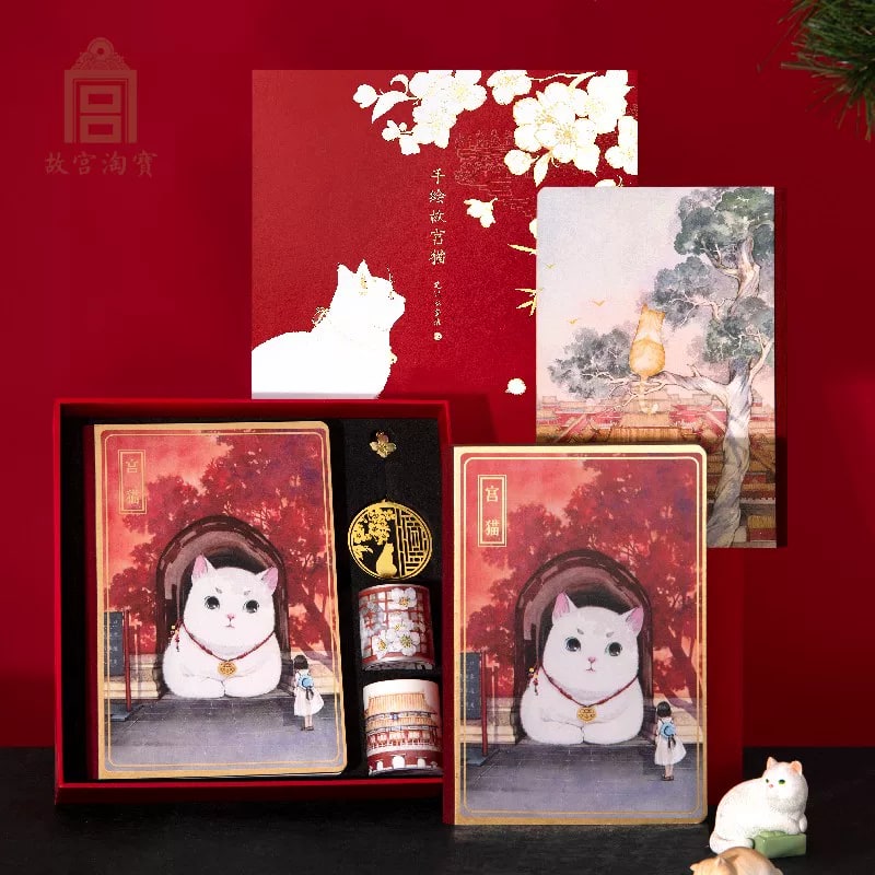 Palace Cat Illustrated Notebook Stationery Gift Set photo 3