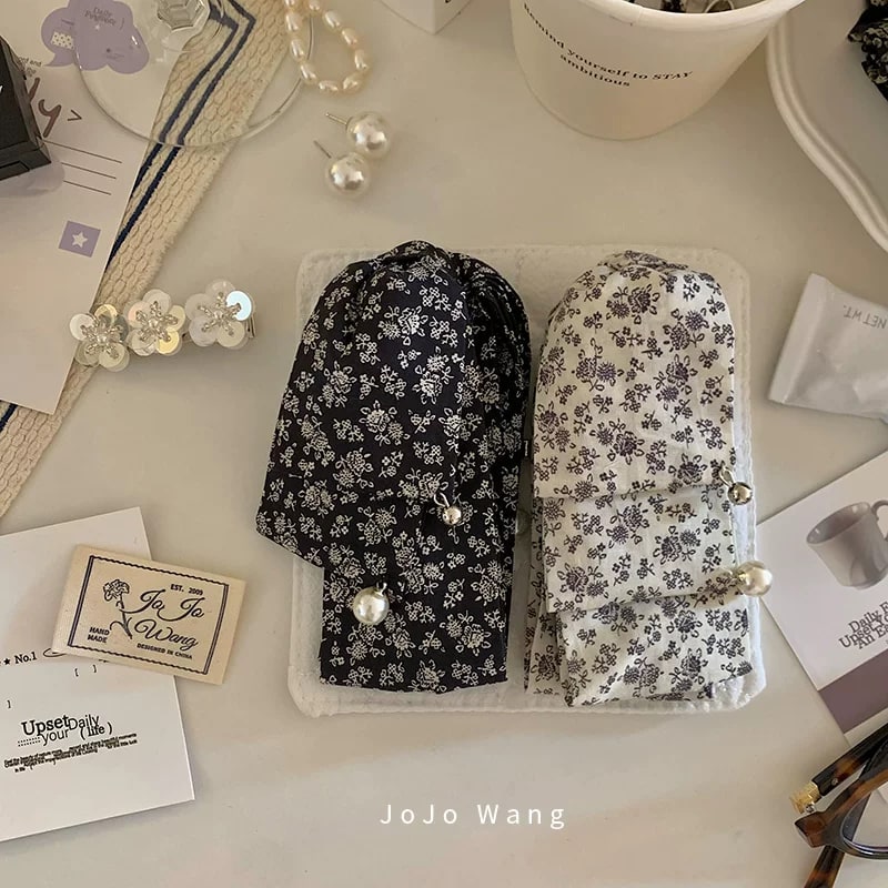 Floral Fabric Bow Banana Hair Clip photo 5