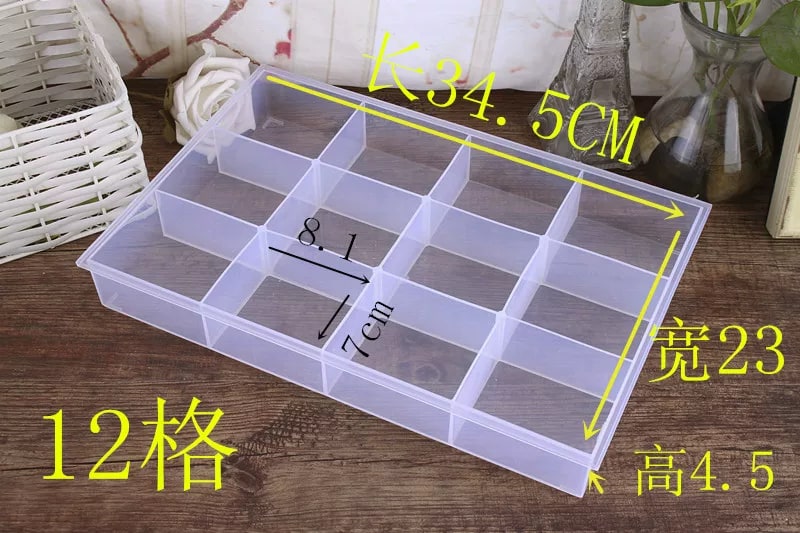 Open-Top Plastic Compartment Organizer Tray photo 4