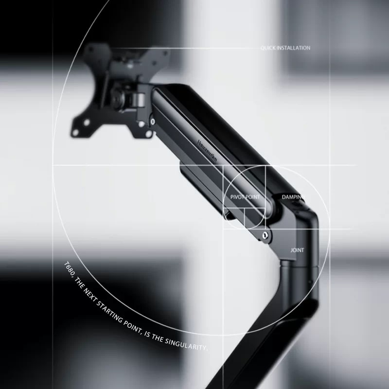 Gas-Spring Monitor Arm with VESA Mount photo 4