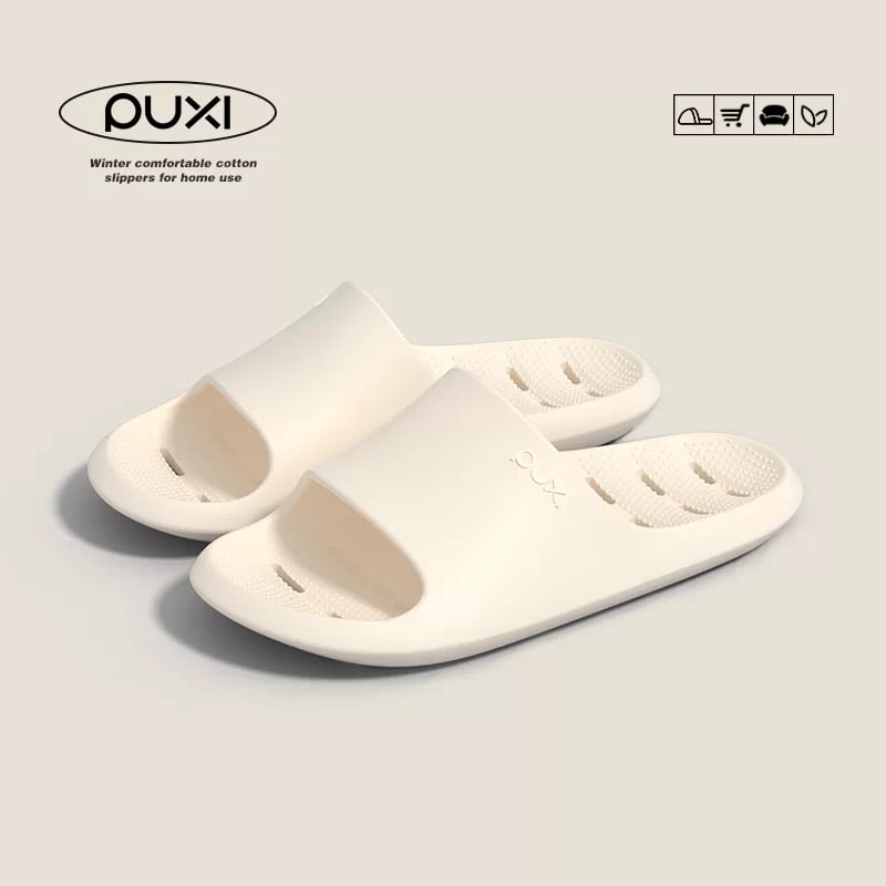 PUXI Quick-Dry Bathroom Slide Slippers