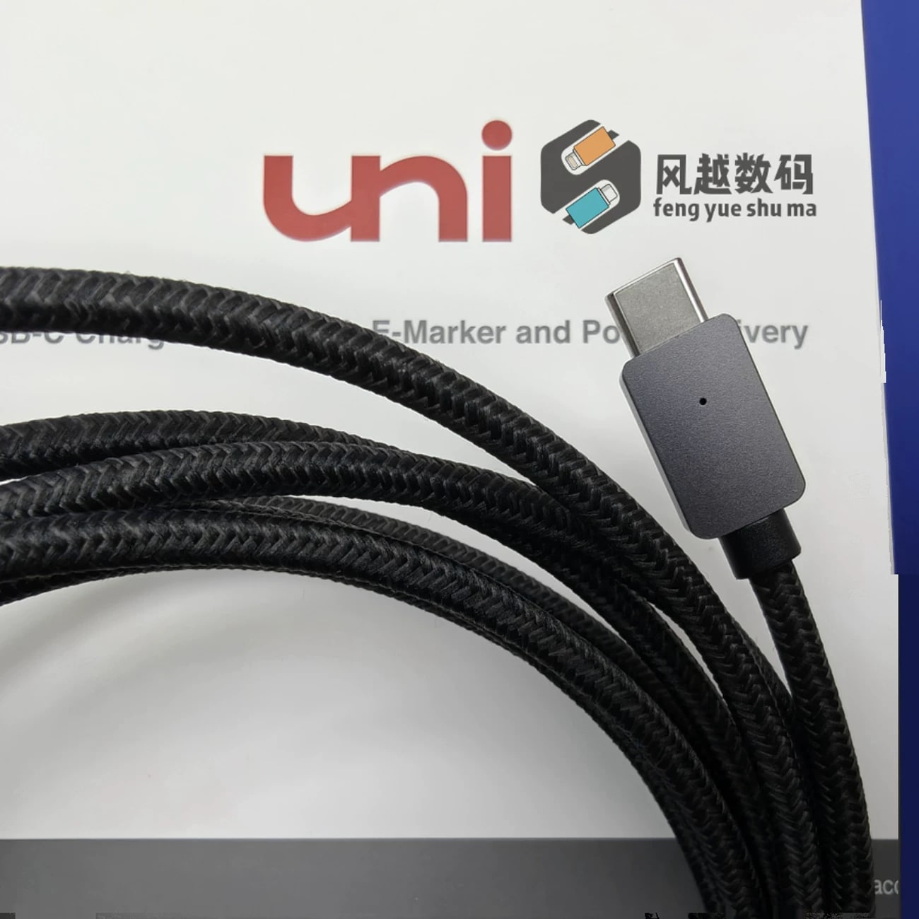 UNI 100W Braided USB-C Cable photo 3