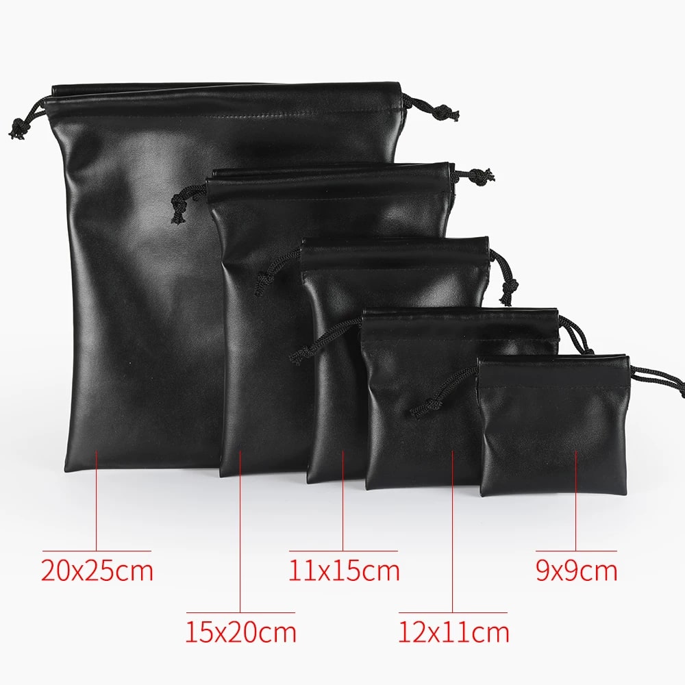 PU Drawstring Electronics Storage Pouch photo 3