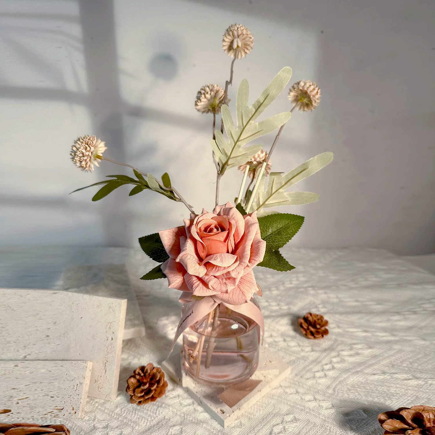 200ml Reed Diffuser Set with Silk Flower Topper photo 6