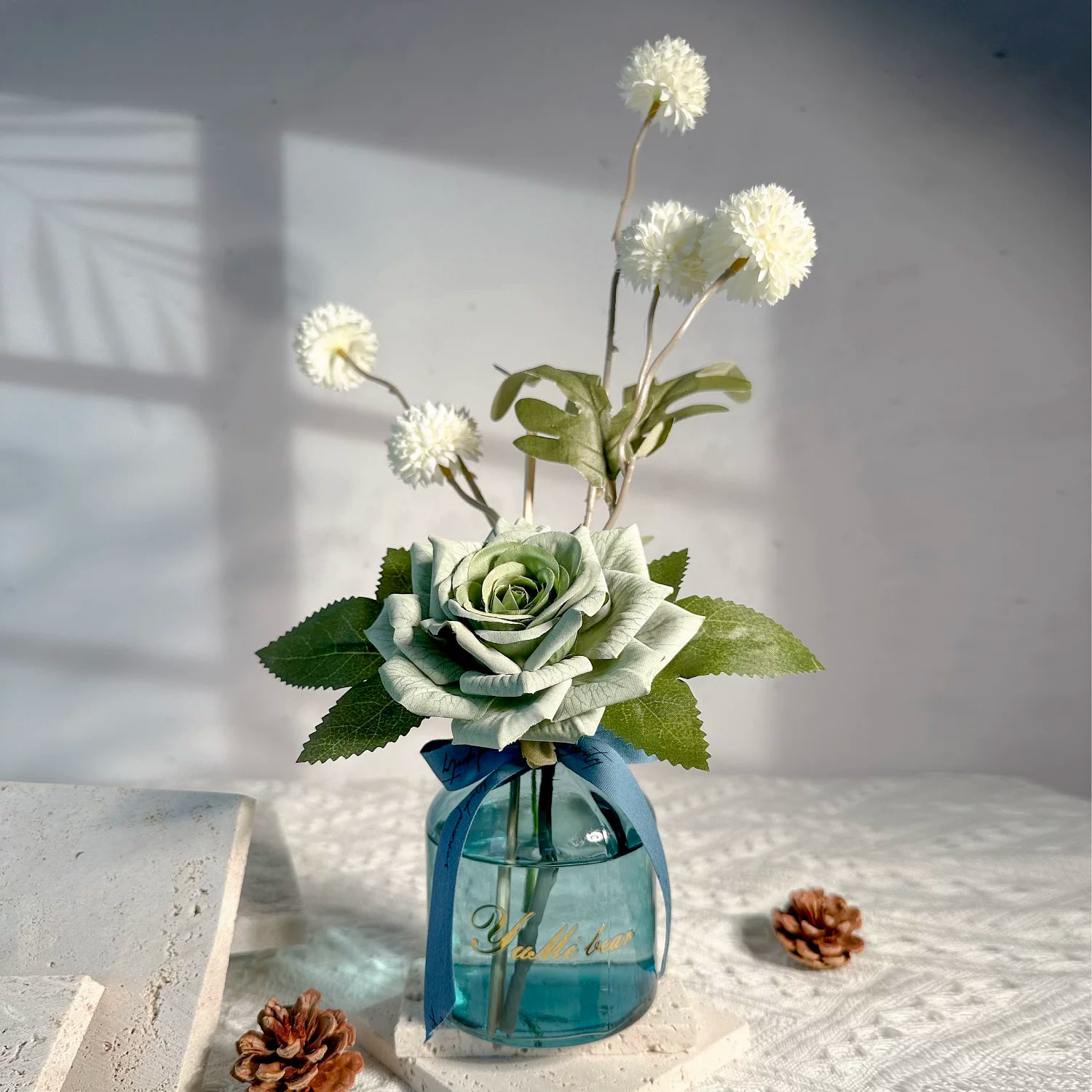 200ml Reed Diffuser Set with Silk Flower Topper photo 4