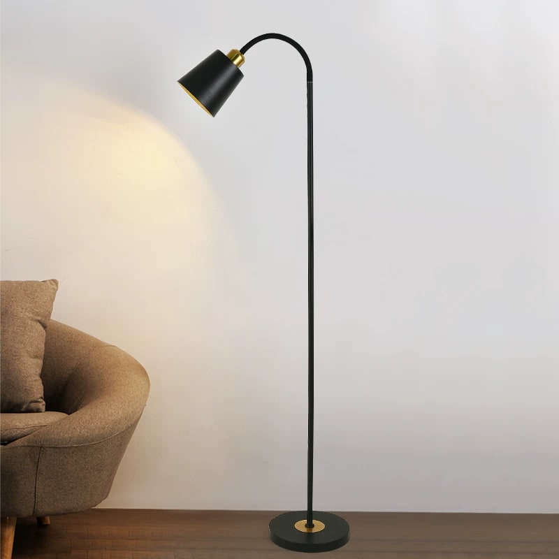 Slim Gooseneck Reading Floor Lamp with LED Bulb photo 3