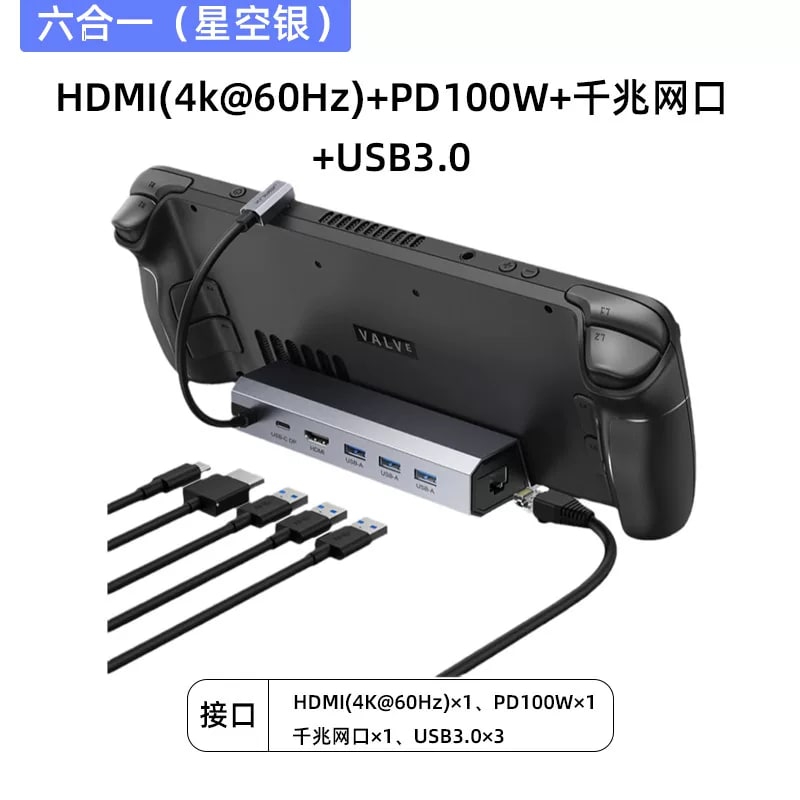 JSAUX Aluminium USB-C Docking Station for Handhelds and Lap…
