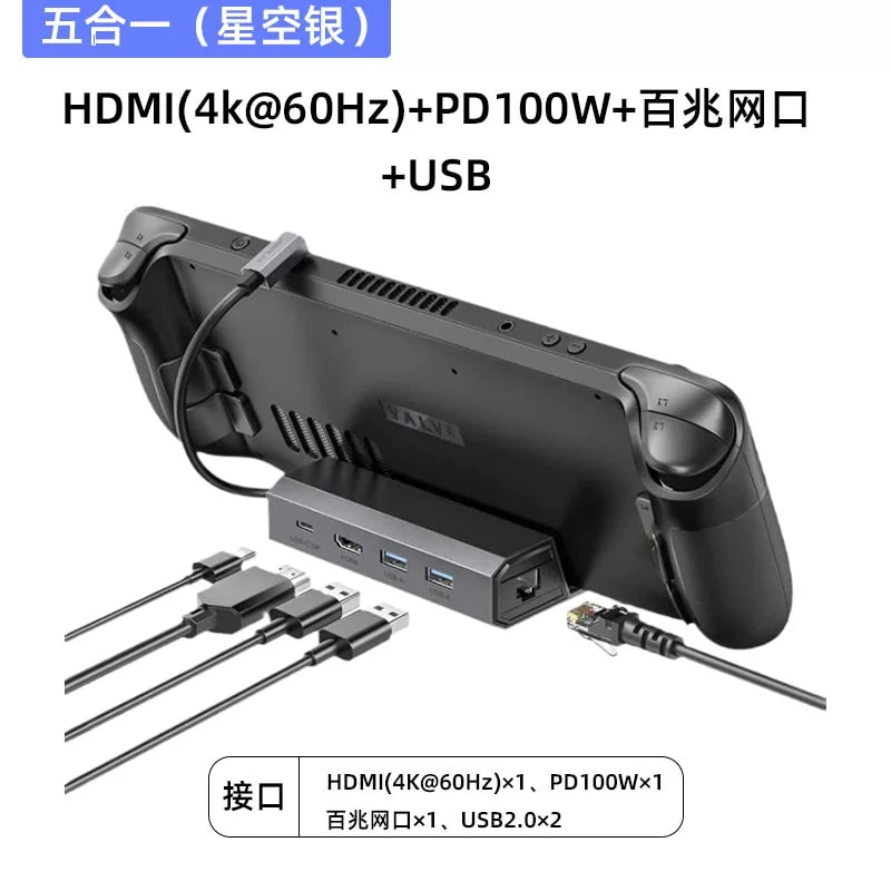 JSAUX Aluminium USB-C Docking Station for Handhelds and Laptops photo 3