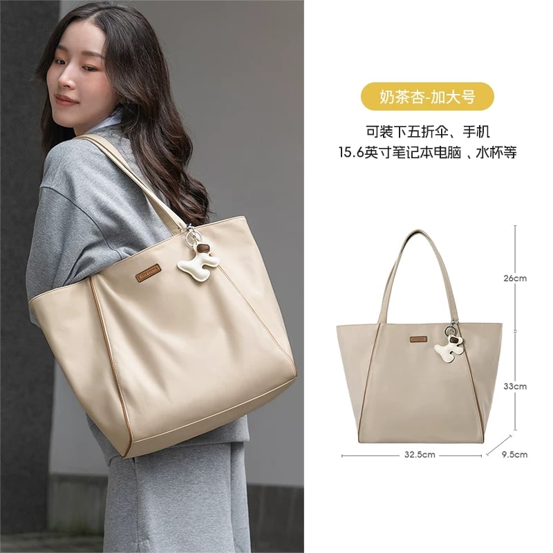 Nylon Commuter Tote Bag with Laptop Compartment photo 3
