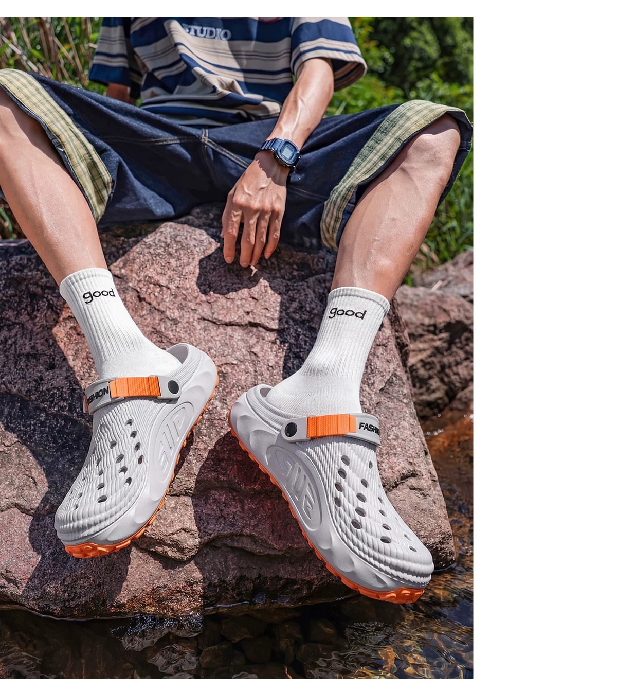Men's Anti-Slip Clog Sandals for Outdoor Activities photo 4