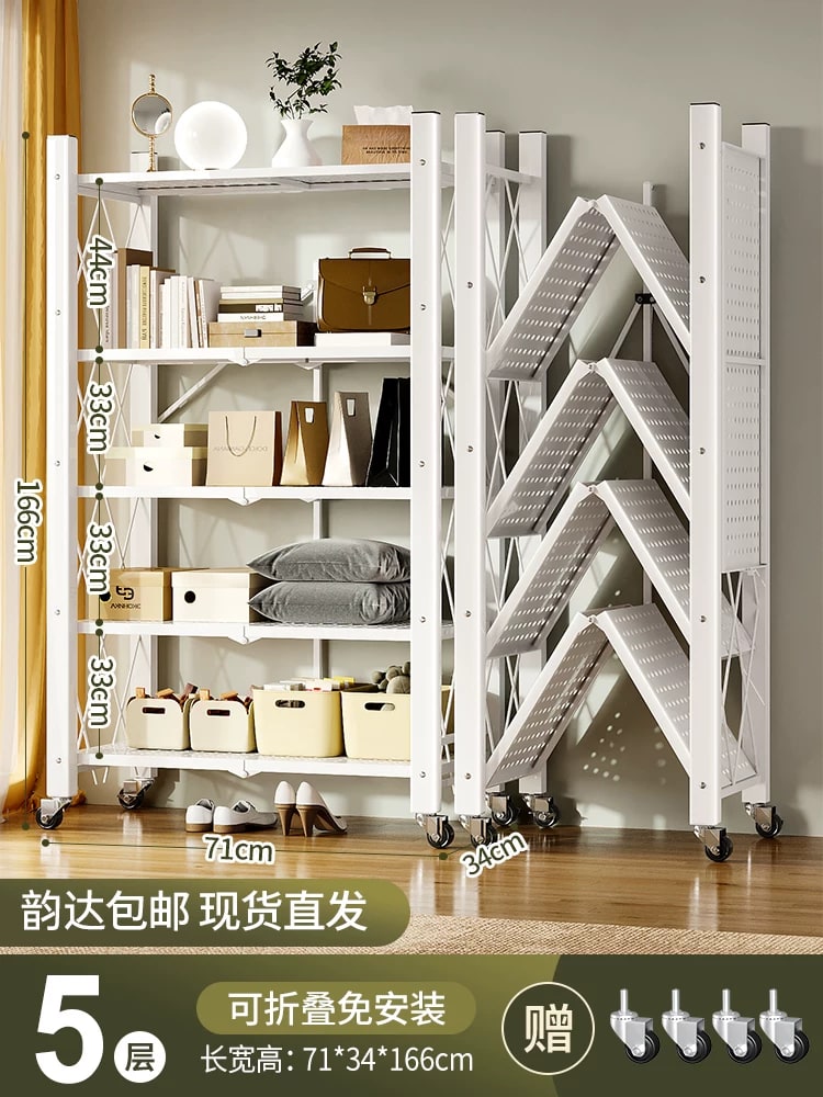 Foldable Multi-Tier Steel Storage Rack photo 4