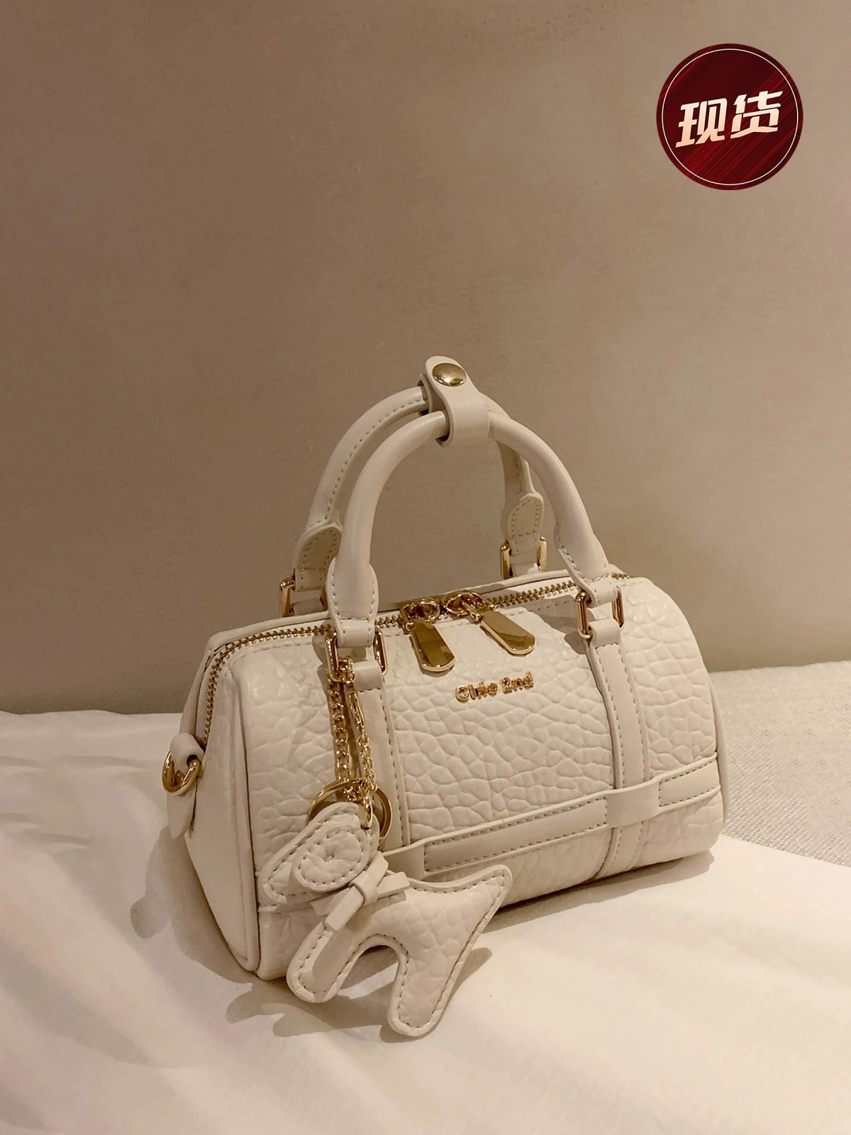 Mini Boston Bag with Charm