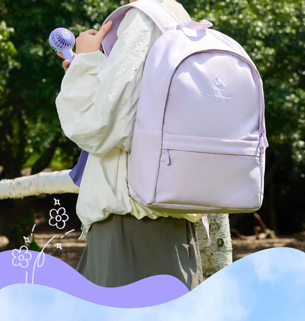 Camel Lightweight 28L Commuter and Travel Backpack photo 3