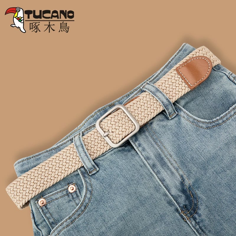 Tucano Woven Elastic Canvas Belt, No Punching photo 2
