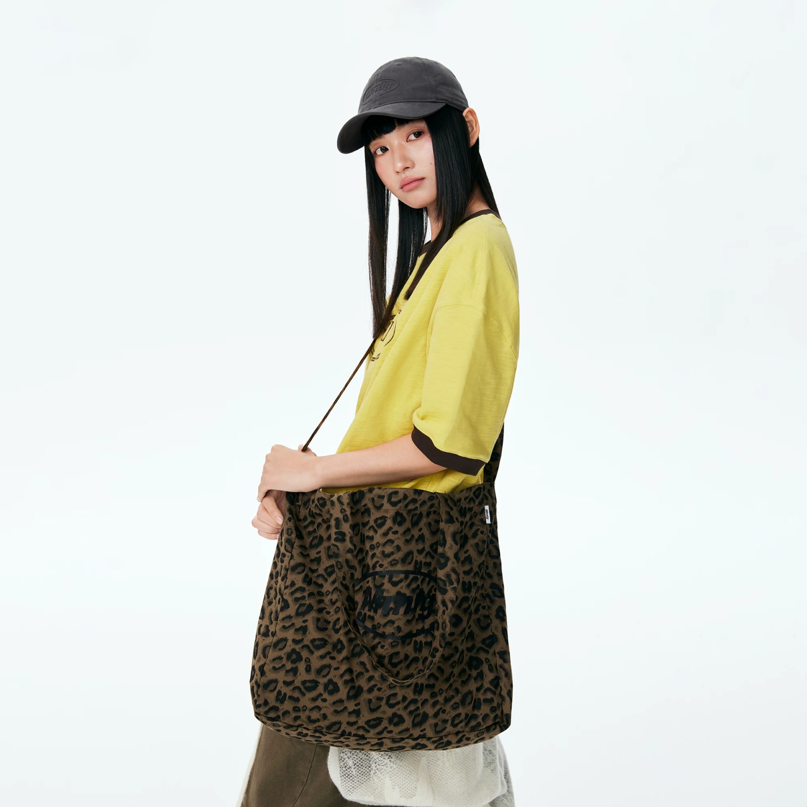 MMLG Leopard Print Canvas Tote Shoulder Bag photo 5