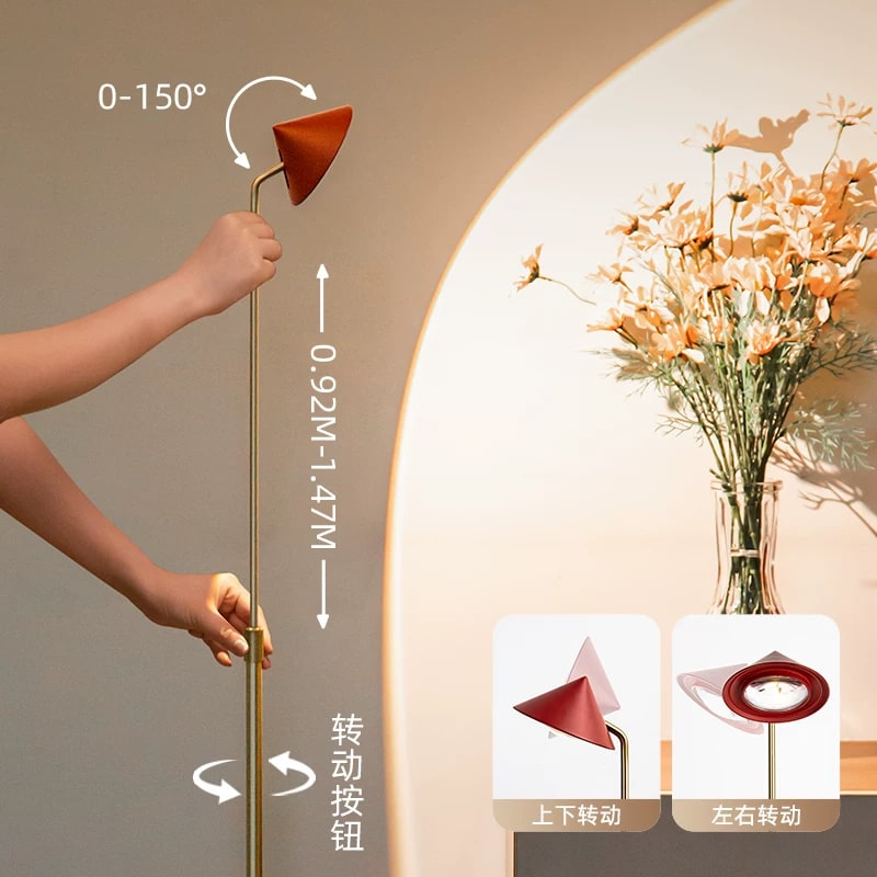 Tubicen Aluminium Floor Lamp, 0.92m to 1.47m photo 6