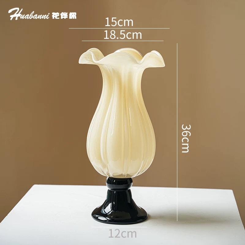 Coloured Glass Goblet Vase, Small to Large photo 6