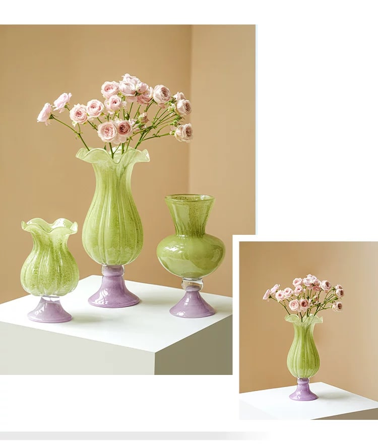 Coloured Glass Goblet Vase, Small to Large — Home & Furniture on G+ Market