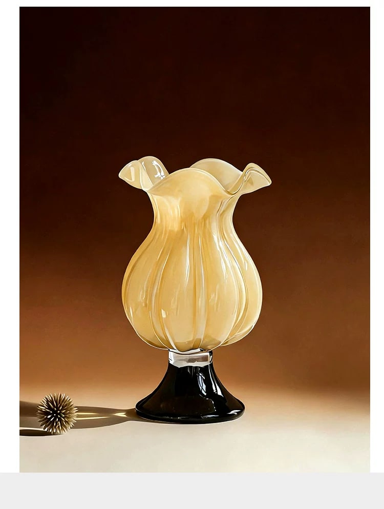 Coloured Glass Goblet Vase, Small to Large photo 2