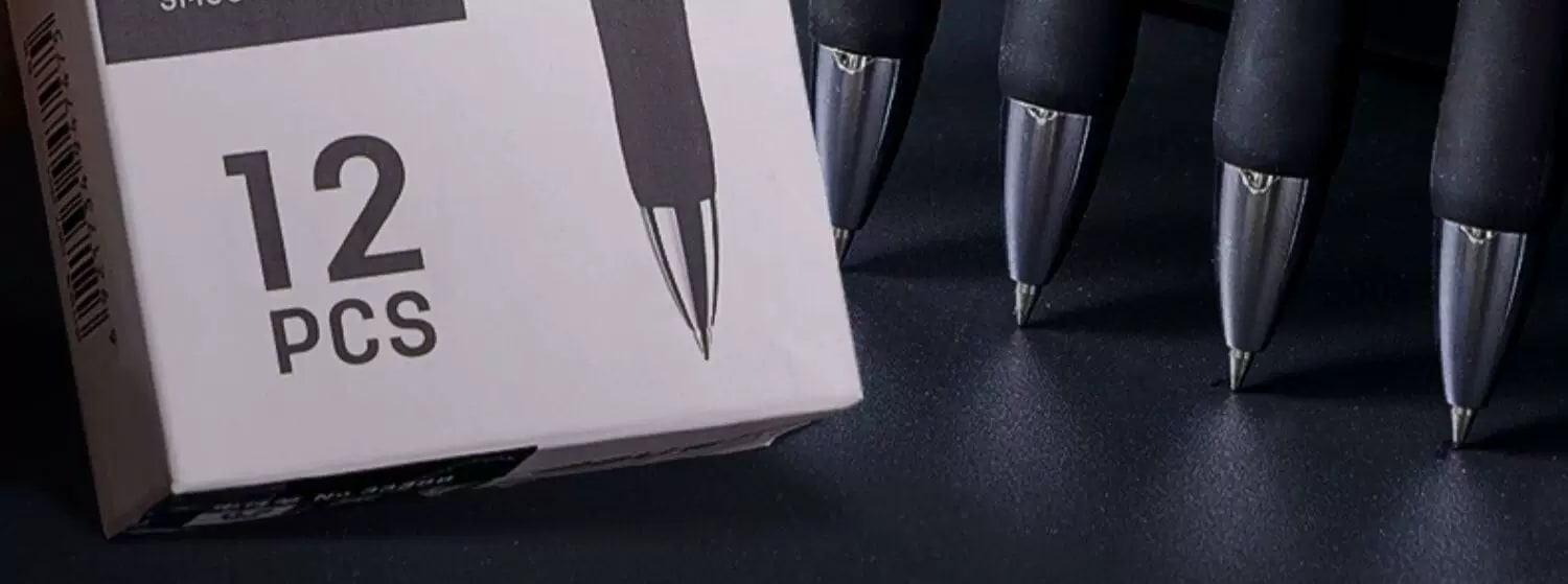 Deli Retractable Gel Pen 0.5mm Black — All products on G+ Market