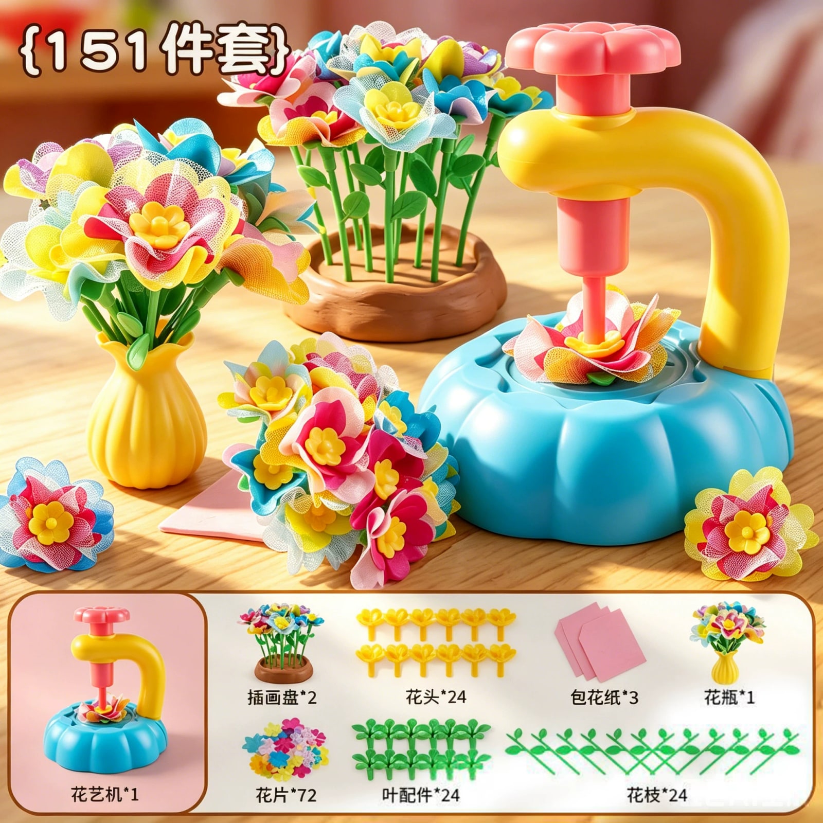Children's DIY Flower-Making Craft Set photo 2