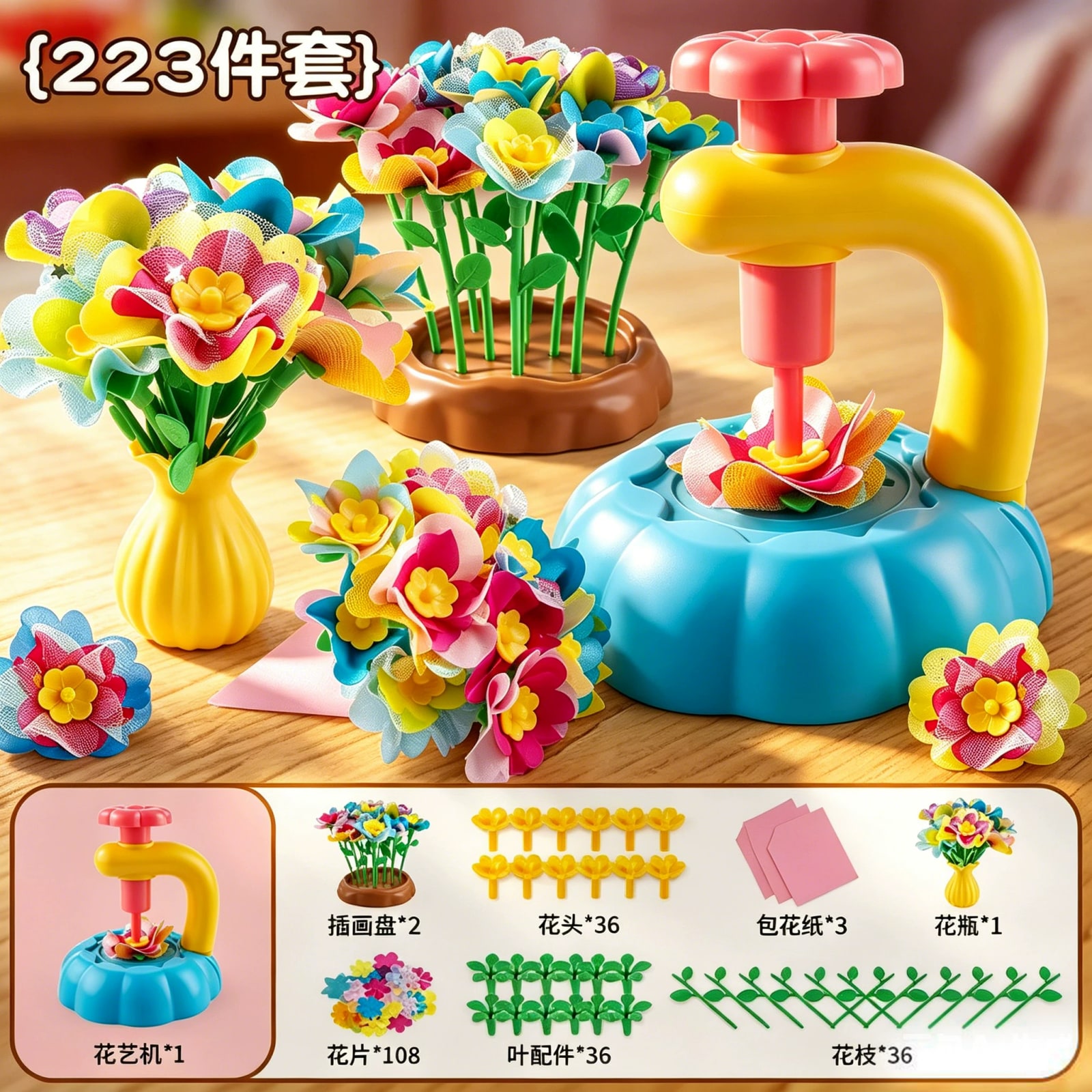 Children's DIY Flower-Making Craft Set photo 3