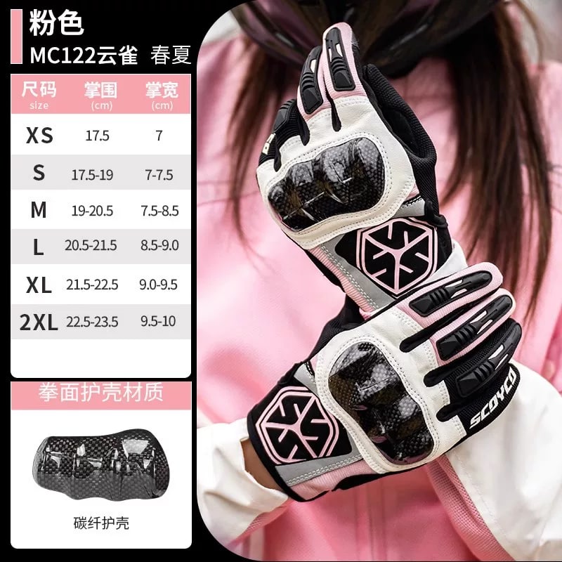 SCOYCO Carbon-Knuckle Motorcycle Riding Gloves photo 3