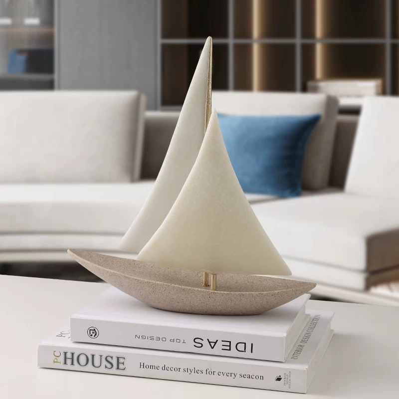 Sandstone Sailing Boat Ornament photo 6