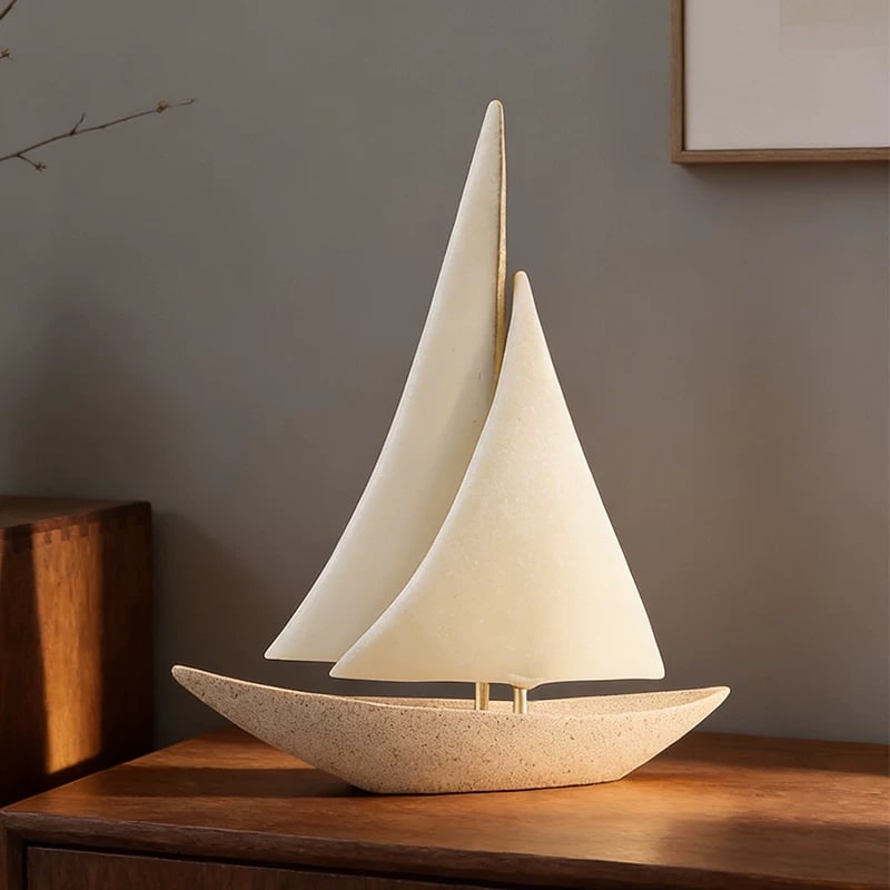 Sandstone Sailing Boat Ornament photo 4