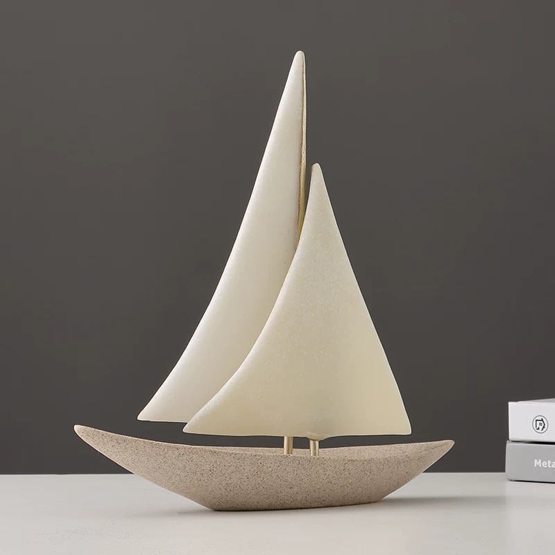Sandstone Sailing Boat Ornament photo 3