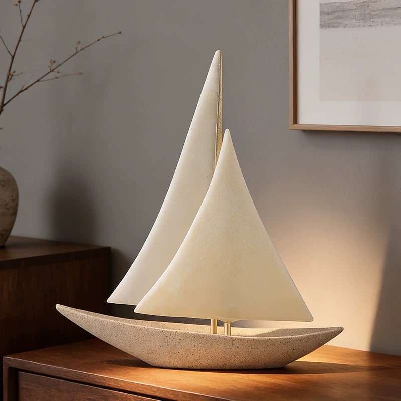 Sandstone Sailing Boat Ornament photo 5