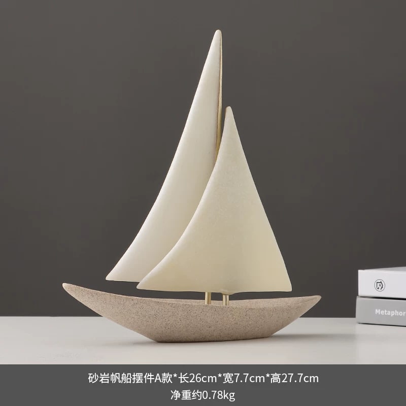 Sandstone Sailing Boat Ornament — Home & Furniture on G+ Market