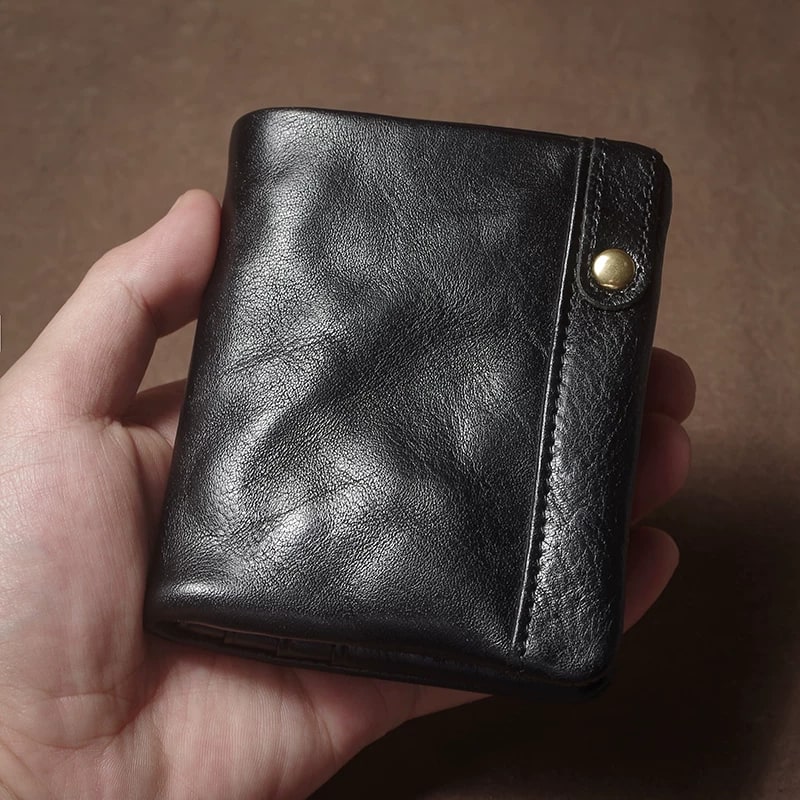 Compact Vegetable-Tanned Cowhide Bifold Wallet — Fashion on G+ Market