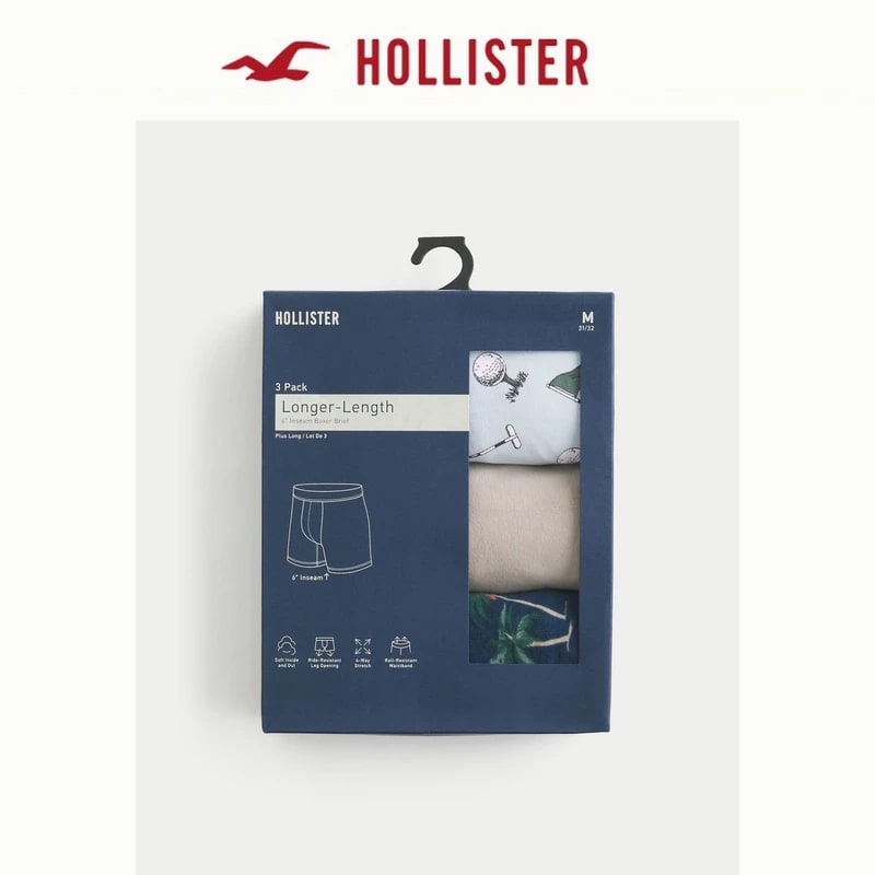 Hollister Men's Boxer Briefs 3-Pack photo 6