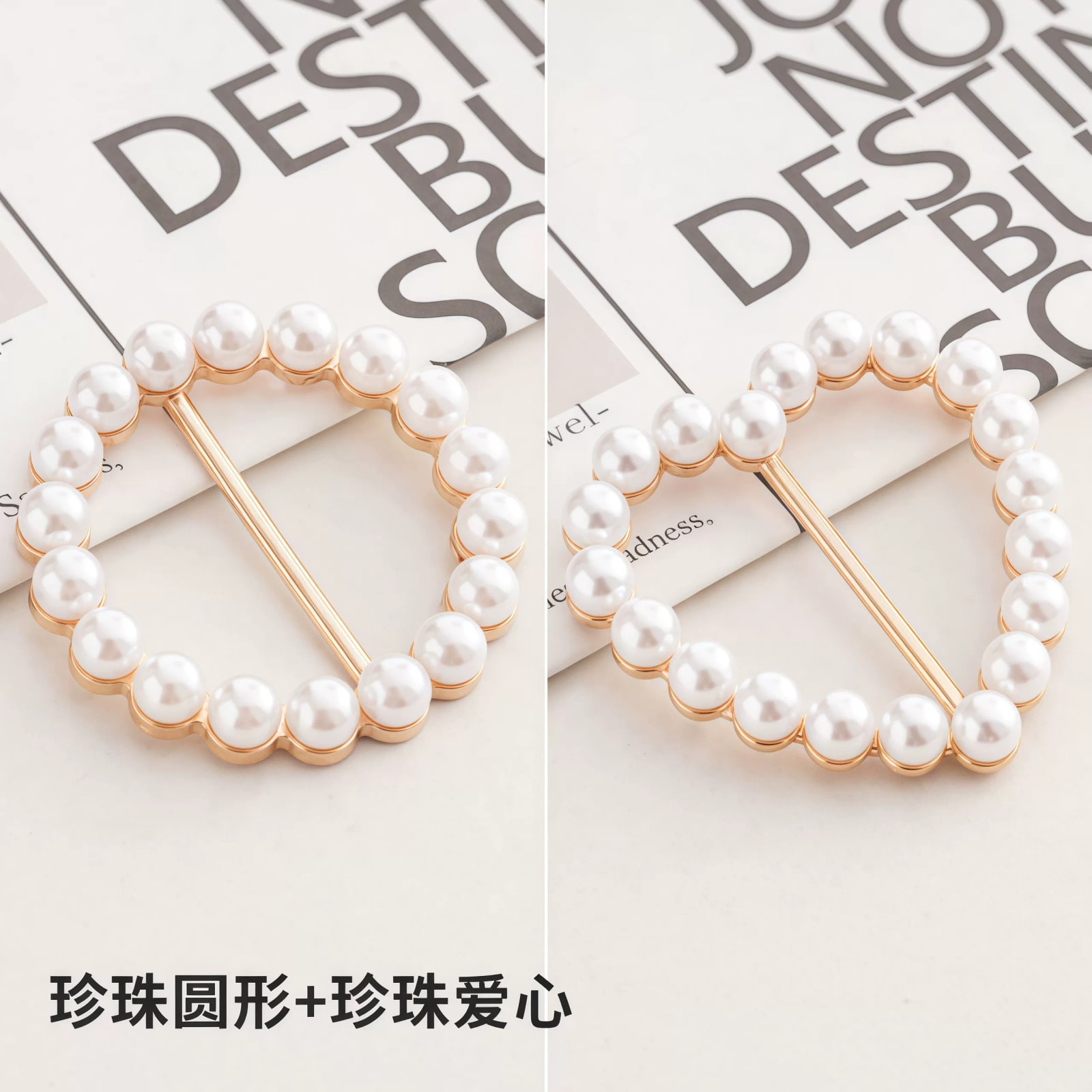 Pearl Scarf and Shirt Knot Rings