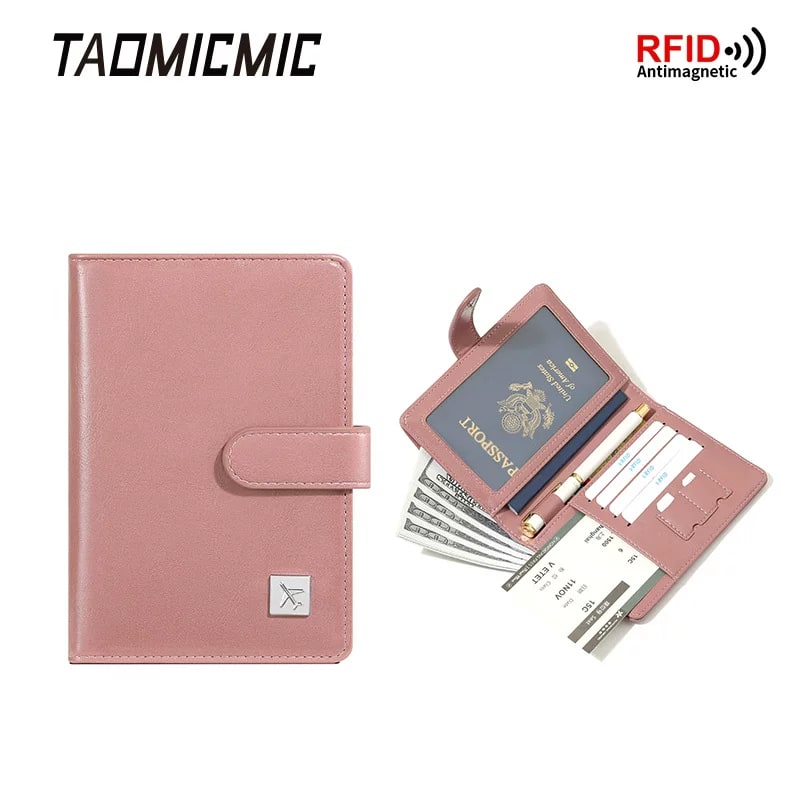TAOMICMIC RFID Travel Passport and Card Wallet photo 5