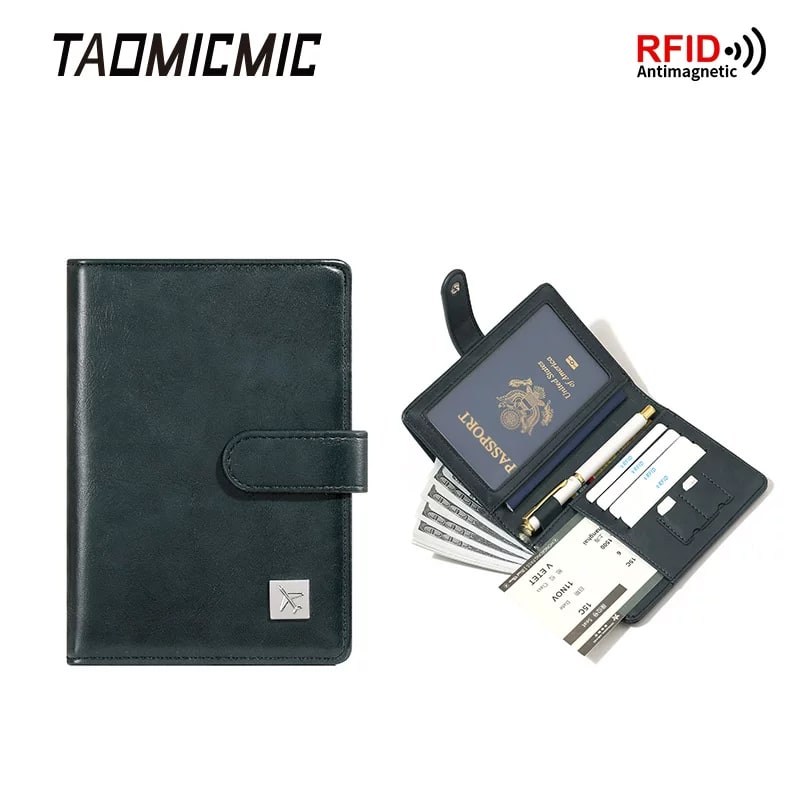 TAOMICMIC RFID Travel Passport and Card Wallet photo 6