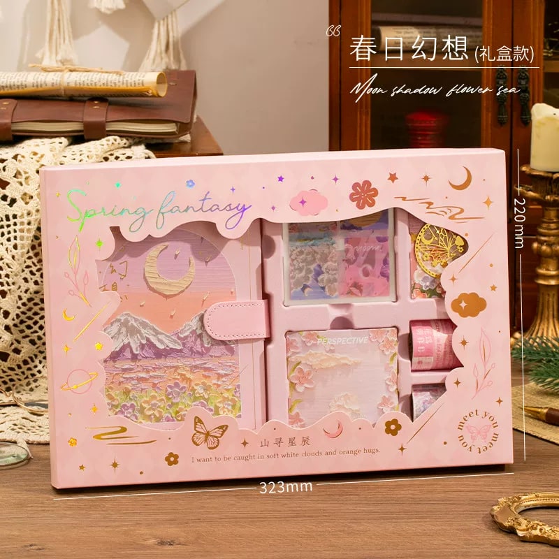 Illustrated Journal and Stationery Gift Set