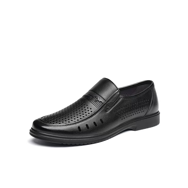 Red Dragonfly Men's Slip-On Leather Shoes photo 2