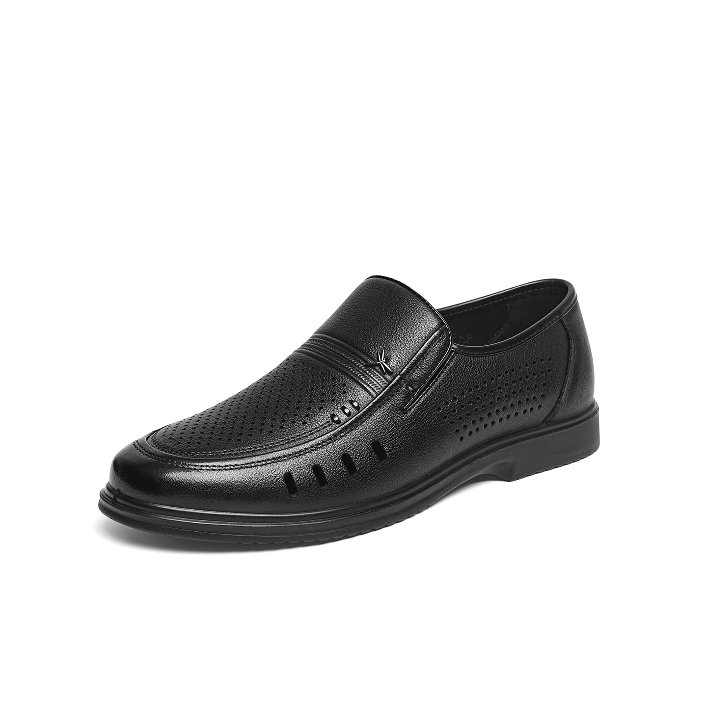 Red Dragonfly Men's Slip-On Leather Shoes photo 4