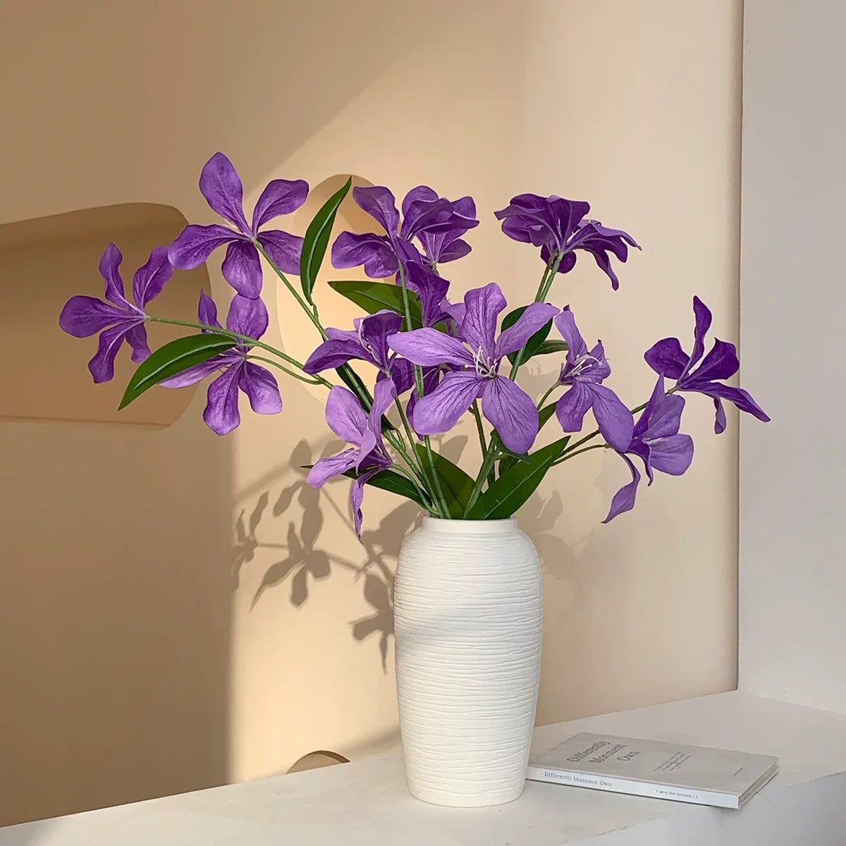 Nordic Ceramic Brushed Vase Set of Two photo 6
