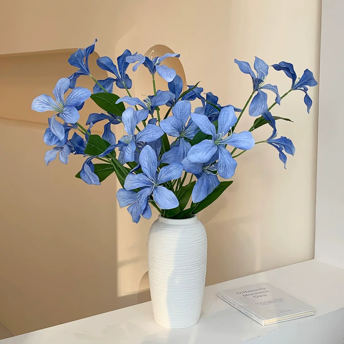 Nordic Ceramic Brushed Vase Set of Two photo 2