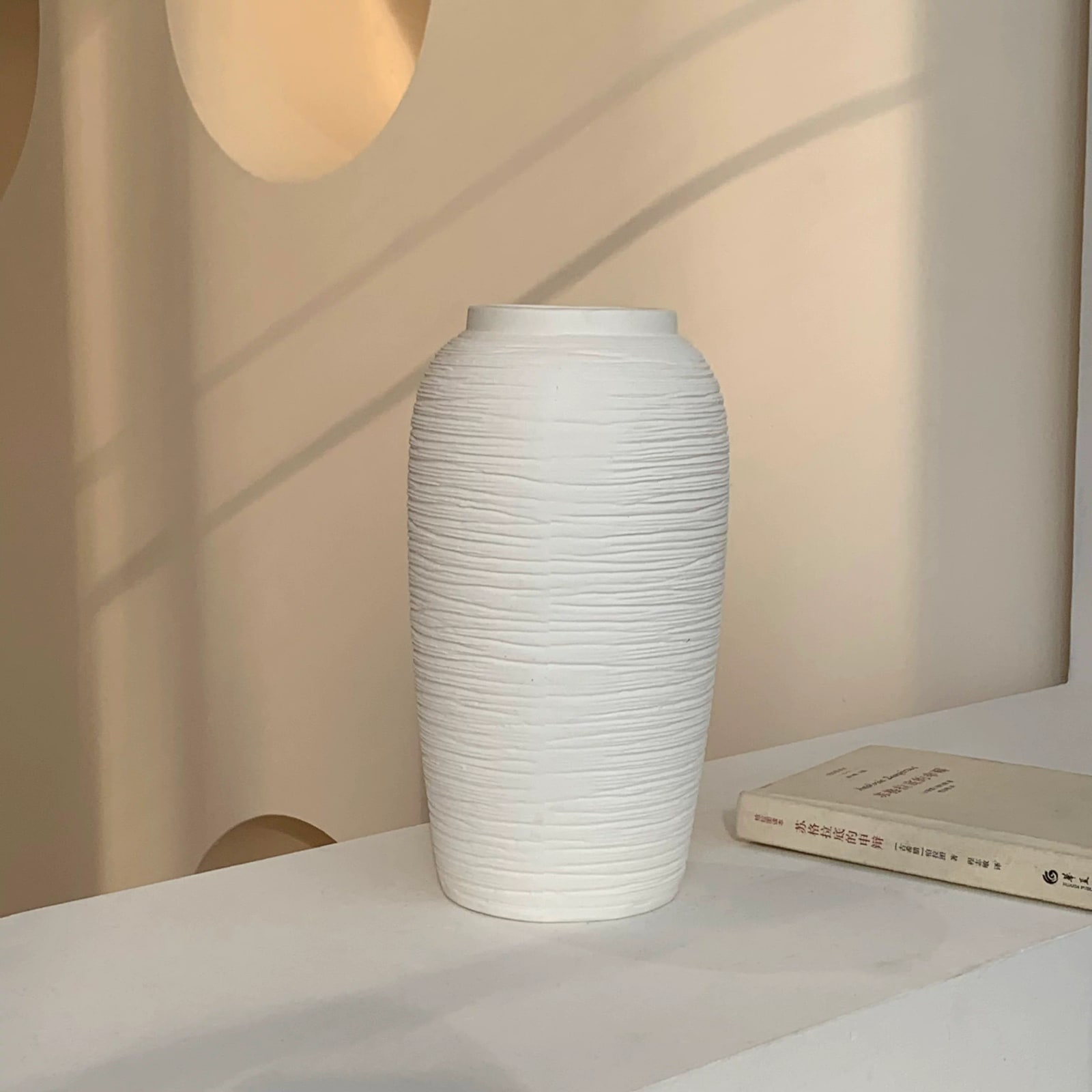 Nordic Ceramic Brushed Vase Set of Two photo 5