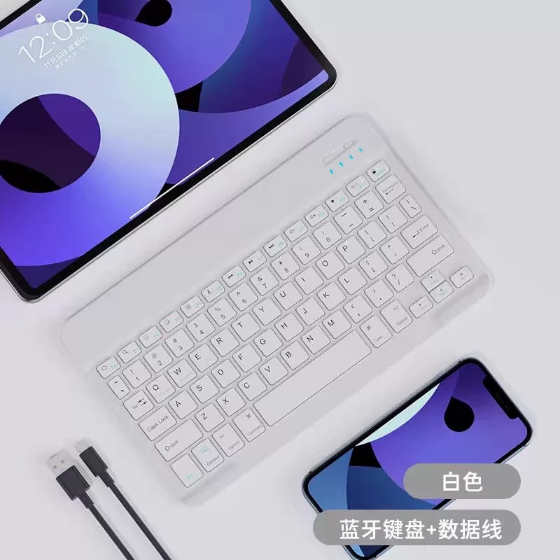 Slim Bluetooth Keyboard for Tablets and Phones photo 2