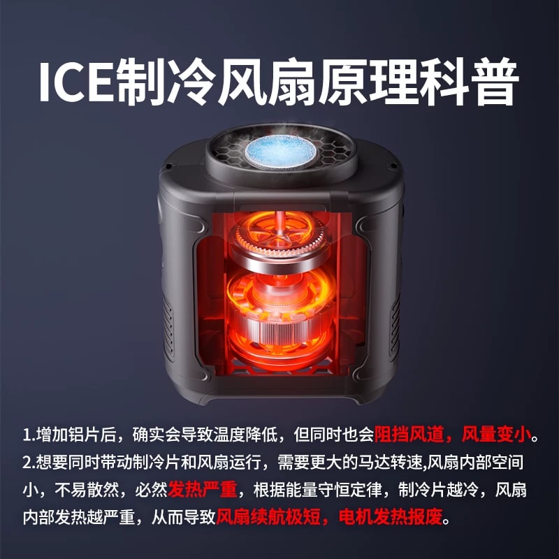 Waist-Clip Cooling Fan with Large Battery photo 2
