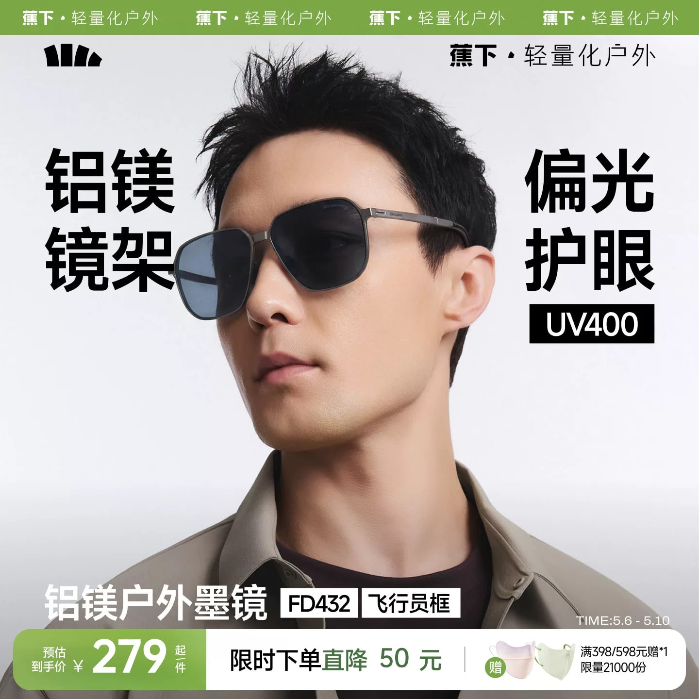 Beneunder Polarised Full-Frame Sunglasses photo 4